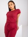 T-shirt-RV-TS-4623.42-bordowy rozmiar - L