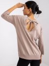 Bluzka-RV-BZ-7550.58-ciemny bezowy rozmiar - L/XL