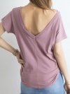 T-shirt-RV-TS-4662.35P-ciemny różowy rozmiar - XS