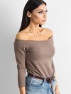 Bluzka-RV-BZ-4692.99-brązowy rozmiar - XL