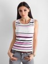Top-AT-TP-5038.28P-biało-różowy rozmiar - one size S/M