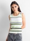 Top-AT-TP-5038.28P-biało-zielony rozmiar - one size S/M