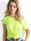 T-shirt-RV-BZ-4622.27-fluo zielony rozmiar - M