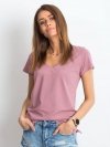 T-shirt-RV-TS-4837.28P-ciemny różowy rozmiar - XS