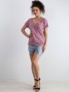 T-shirt-RV-TS-4832.19P-ciemny różowy rozmiar - L