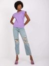 T-shirt-RV-TS-4833.67P-fioletowy rozmiar - S