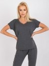 T-shirt-RV-TS-4832.28P-ciemny szary rozmiar - XS