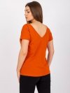 T-shirt-RV-TS-4662.39P-ciemny pomarańczowy rozmiar - S