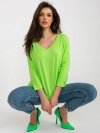Bluzka-RV-BZ-7663.05-limonkowy rozmiar - ONE SIZE