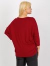 Bluzka-RV-BZ-5745.18-bordowy rozmiar - ONE SIZE