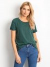 T-shirt-RV-TS-4838.17P-ciemny zielony rozmiar - XS