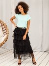 T-shirt-RV-TS-4833.70P-mietowy rozmiar - XS
