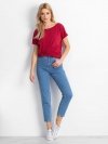 T-shirt-RV-TS-4662.04X-bordowy rozmiar - M