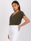T-shirt-RV-TS-4832.40P-khaki rozmiar - XS