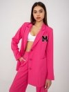Marynarka-LK-MA-509239.40P-ciemny różowy rozmiar - ONE SIZE