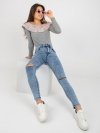 Spodnie jeans-NM-SP-H32.12X-niebieski rozmiar - S