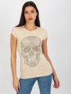 T-shirt-EM-TS-HS-21-532.22P-beżowy rozmiar - S
