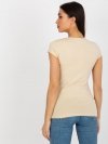 T-shirt-EM-TS-HS-21-532.22P-beżowy rozmiar - M