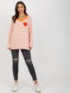 Bluzka-FA-BZ-8259.98-pomarańczowy rozmiar - ONE SIZE