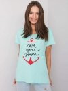 T-shirt-FA-TS-7196.74P-mietowy rozmiar - ONE SIZE