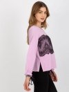 Bluzka-LK-BZ-506877.15X-jasny fioletowy rozmiar - 42