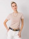 T-shirt-RV-TS-5949.05-beżowy rozmiar - M