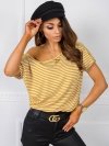T-shirt-TP-TS-5480.97P-biało-żółty rozmiar - XL