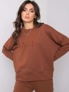 Bluza-RV-BL-6080.19-ciemny brązowy rozmiar - L/XL