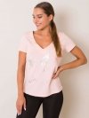 T-shirt-131-TS-PRT3232.05P-jasny różowy rozmiar - XS