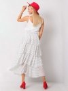 Spódnica-TW-SD-BI-0725.99-biało-czarny rozmiar - ONE SIZE