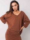 Bluza-RV-BL-5676.09-ciemny brązowy rozmiar - S/M