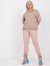 Bluza-RV-BL-6299.11-ciemny bezowy rozmiar - 2XL