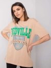 T-shirt-327-TS-2126.71-beżowy rozmiar - M