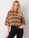 Bluzka-269-BZ-15501.95P-brązowy rozmiar - ONE SIZE
