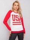 Bluza-DS-BL-1111.06P-biało-czerwony rozmiar - M
