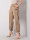 Spodnie dresowe-EM-DR-ES-21-524.16-ciemny bezowy rozmiar - L