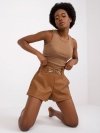 Szorty-DHJ-SN-5060.66P-camelowy rozmiar - XL