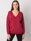 Bluza-RV-BL-7370.78P-bordowy rozmiar - S/M