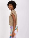 T-shirt-TW-TS-1001.30X-ciemny bezowy rozmiar - 2XL