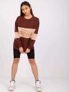 Bluza-FA-BL-7629.19P-ciemny brązowy rozmiar - ONE SIZE