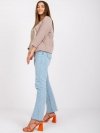 Bluzka-RV-BZ-0223.15P-ciemny bezowy rozmiar - S/M