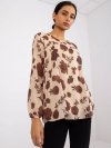 Bluzka-DHJ-BZ-8643-1.37P-beżowy rozmiar - ONE SIZE