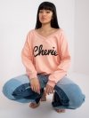 Bluza-FA-BL-7754.55P-brzoskwiniowy rozmiar - ONE SIZE