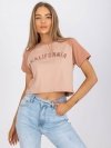 T-shirt-FA-TS-7708.44-beżowy rozmiar - ONE SIZE