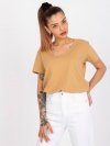 T-shirt-TW-TS-1002.28X-camelowy rozmiar - L