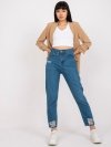 Spodnie jeans-RO-SP-PNT-4005.69-ciemny niebieski rozmiar - S