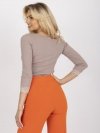 Bluzka-RV-BZ-7843.44P-ciemny bezowy rozmiar - S