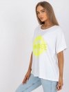 T-shirt-DHJ-TS-6860.26X-biało-żółty rozmiar - ONE SIZE