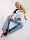 T-shirt-FA-TS-7708.44-biało-czarny rozmiar - ONE SIZE