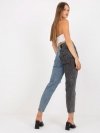 Spodnie jeans-RO-SP-PNT-01-1.70-czarno-niebieski rozmiar - 36